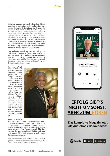 Erfolg Magazin, Ausgabe 02-21