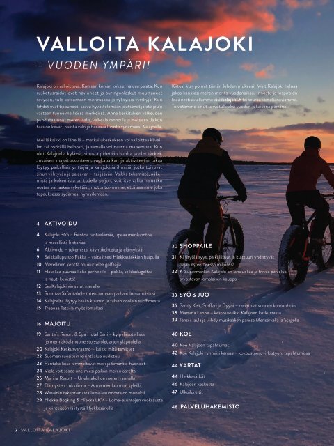 Valloita Kalajoki -matkailulehti 2021 FI