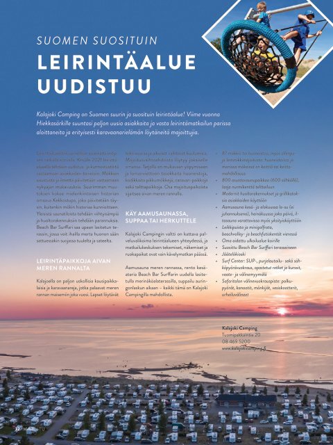 Valloita Kalajoki -matkailulehti 2021 FI