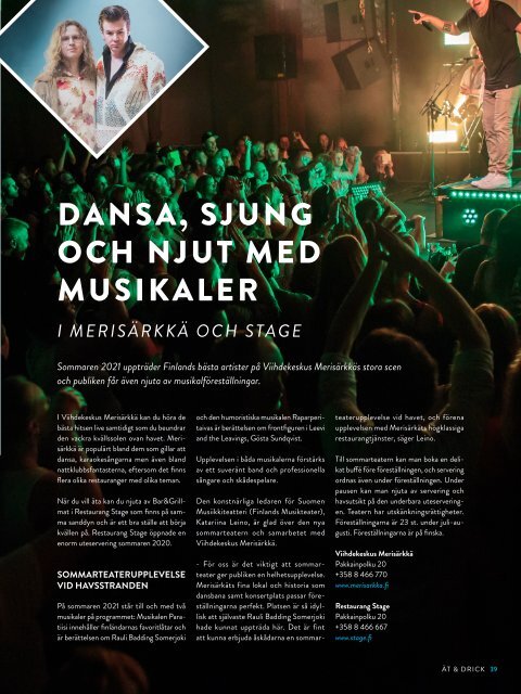 Upplev Kalajoki -resemagazin 2021 SV