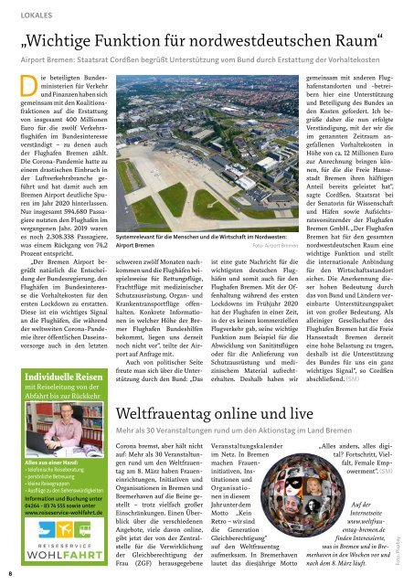 STADTMAGAZIN Bremen März 2021