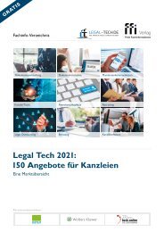 Legal Tech 2021 – 150 Angebote für Kanzleien