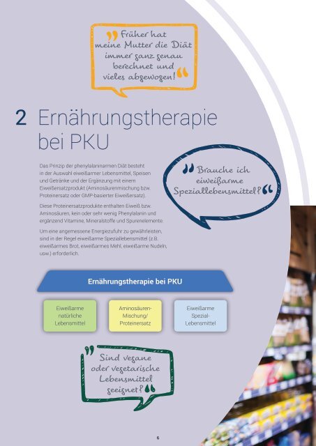 Ernährungstherapie für Jugendliche und Erwachsene - Mit Empfehlungen für den Wiedereinstieg in die PKU Ernährungstherapie