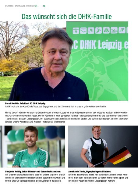 GrünWeiss: Das Magazin I Saison 2020/21 I Zweite Halbzeit