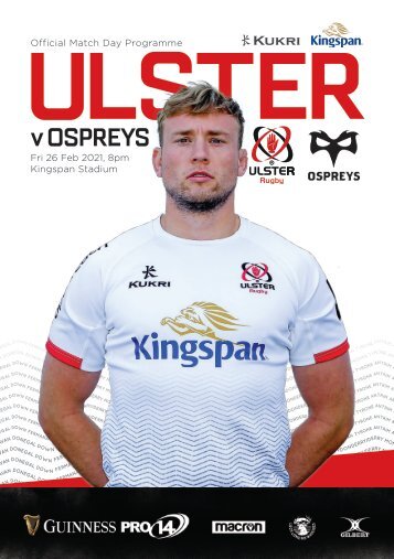 Ulster Rugby Match Day Programme - Ospreys