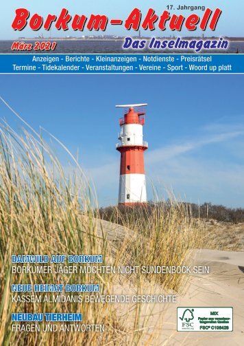 März 2021   Borkum-Aktuell - Das Inselmagazin