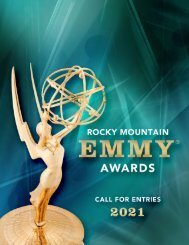 2021 Rocky Mountain Emmys Call for Entries