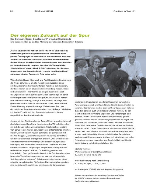 statement - HfMDK Frankfurt