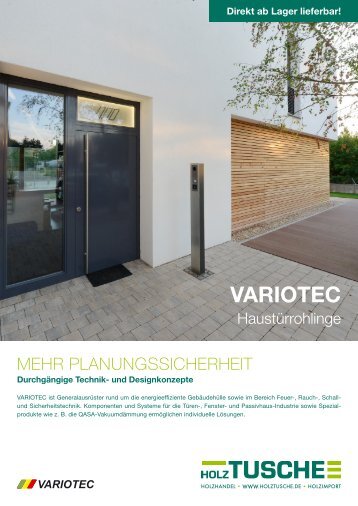 VARIOTEC Haustürrohlinge