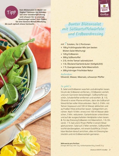 Alnatura Kostbar-Rezeptjournal 1. Ausgabe 2021