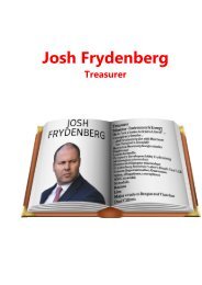 Josh Frydenberg Treasurer