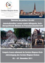 Ouvrons les portes à la vie! - Carolus-Magnus-Kreis eV