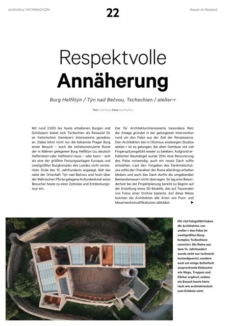  architektur Fachmagazin Ausgabe 1 2021