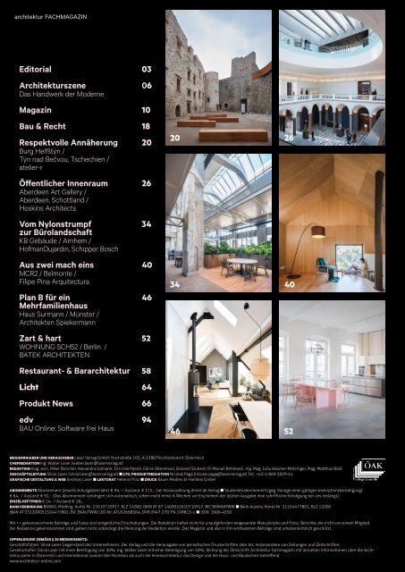  architektur Fachmagazin Ausgabe 1 2021