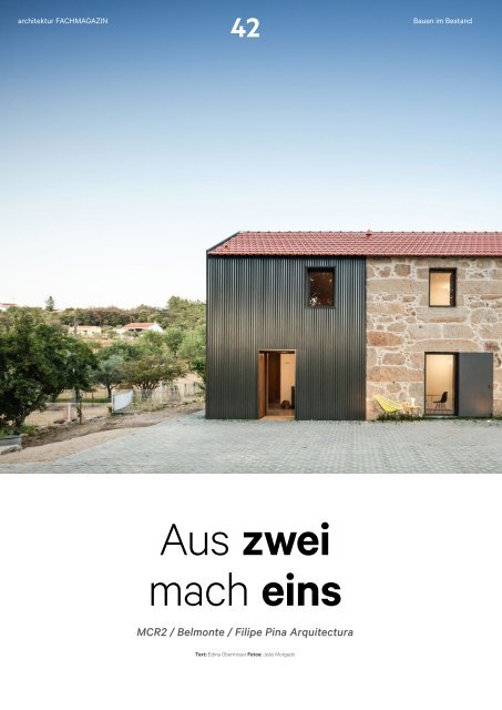  architektur Fachmagazin Ausgabe 1 2021