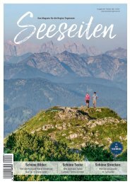 Seeseiten – das Magazin für die Region Tegernsee, Nr. 64, Ausgabe Frühling 2021