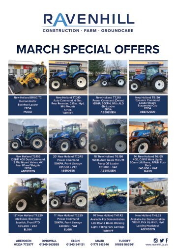 Ravenhill Monthly Featured Machines A4 March 2021