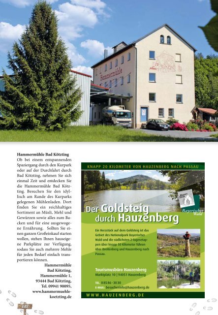 Wandermagazin Goldsteig Frühjahr 2021