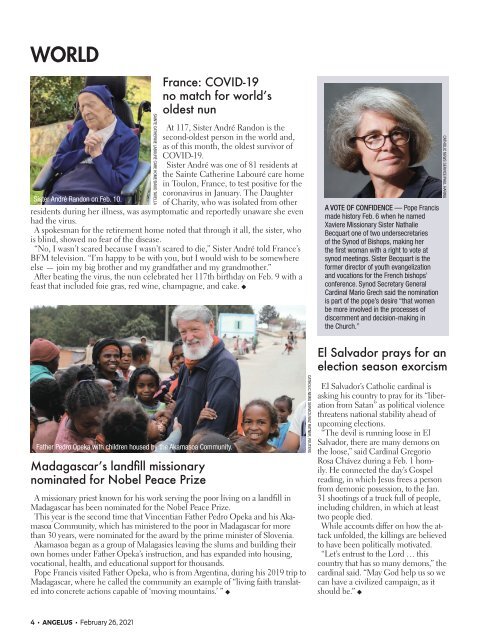 Angelus News | February 26, 2021 | Vol. 6 No. 4