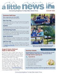 August Newsletter 2023