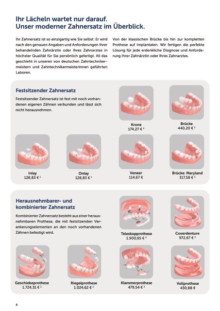 Patientenratgeber: Zahnersatz & Zahnschienen von Zahnersatzsparen.de  05-23