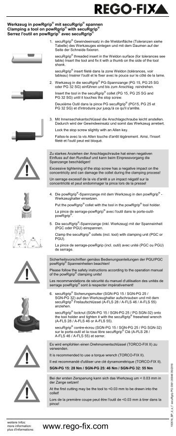 PG secuRgrip® operating manual