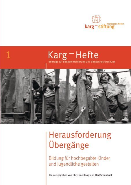 Karg-Heft Nr. 1: Herausforderung Übergänge