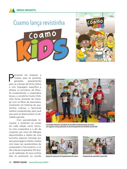 Revista Coamo edição Janeiro/Fevereiro de 2021