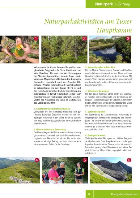 Naturpark Zillertal - Zeitung Sommer 2020