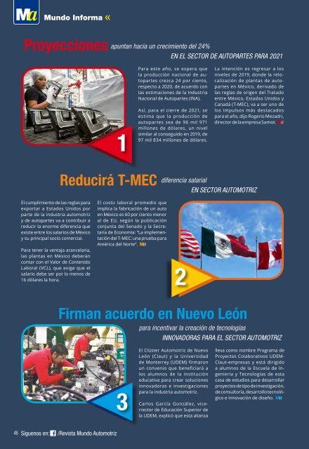 Mundo Automotriz No. 300 edición Marzo 2021