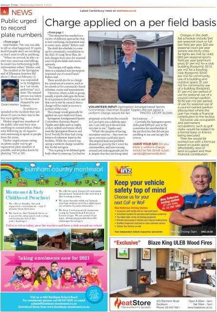 Selwyn Times: March 03, 2021