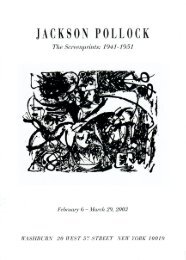 Jackson Pollock: The Screenprints 2003