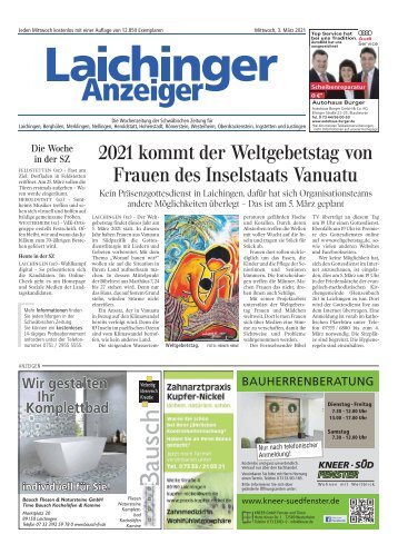 Laichinger Anzeiger 03.03.2021