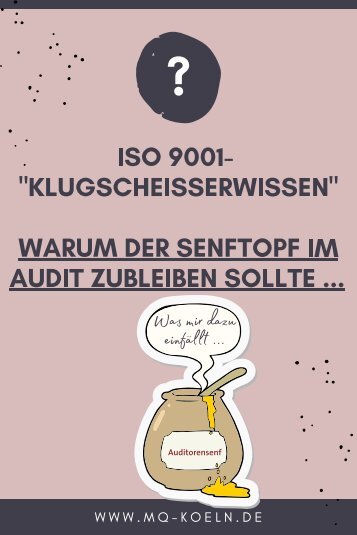 Senftopf im Audit