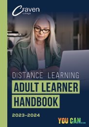 Distance Learning - Adult Learner Handbook 23-24