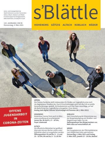 s'Blättle Nr. 09 - Do, 4. März 2021