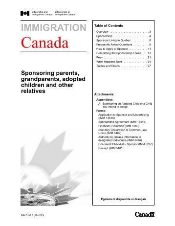 Guide 5196E - Sponsoring parents, grandparents ... - Kintrust.com