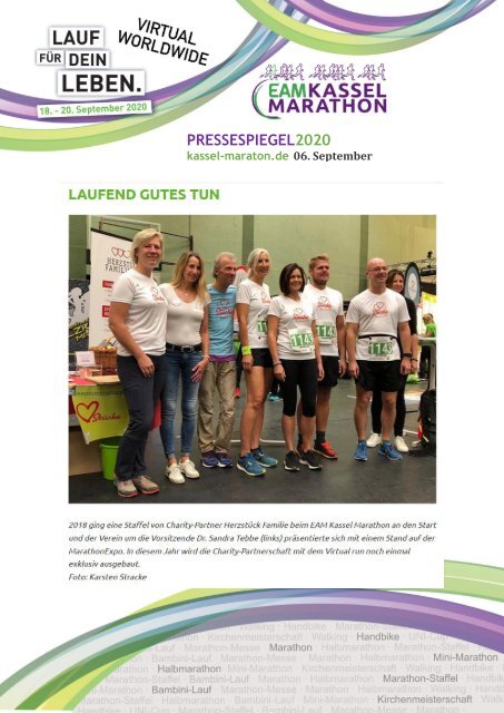 Virtual worldwide EAM Kassel Marathon -  Pressespiegel 2020