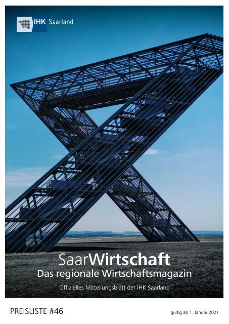 Mediadaten des Magazins SaarWirtschaft der IHK Saarland