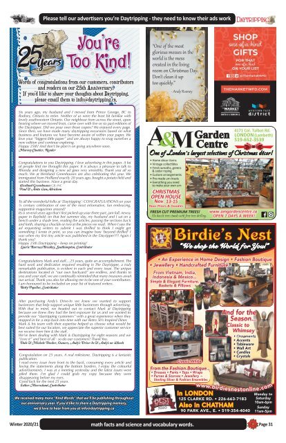 Daytripping Winter 2020-21 Issue