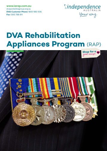 Independence Australia DVA RAP Catalogue