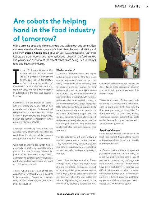 Food & Beverage Asia June/July 2020