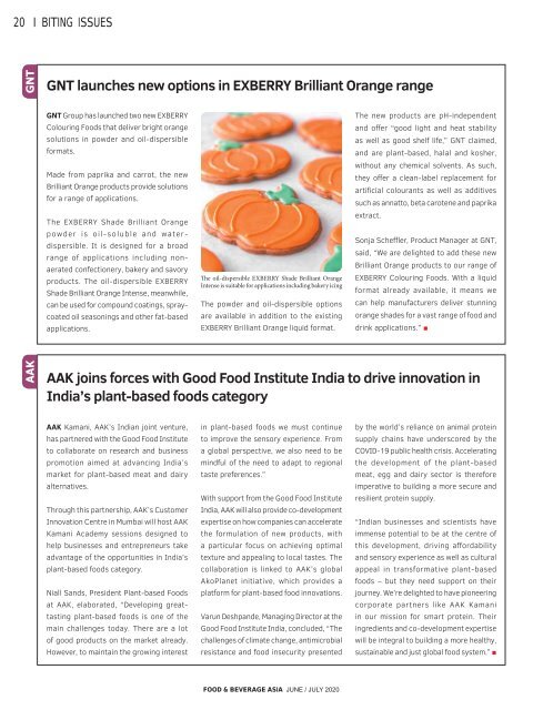 Food & Beverage Asia June/July 2020