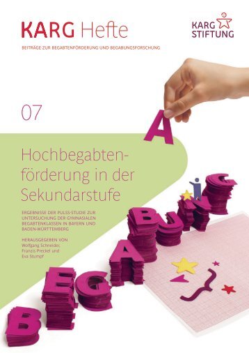 Karg-Heft Nr. 7: Hochbegabten- förderung in der Sekundarstufe