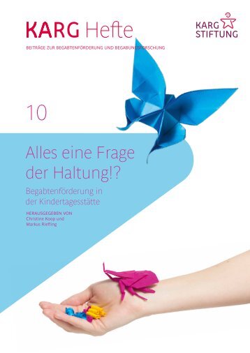 Karg-Heft Nr. 10: Alles eine Frage der Haltung!?