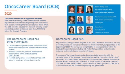 UMC Utrecht Strategic theme Cancer Overview 2020