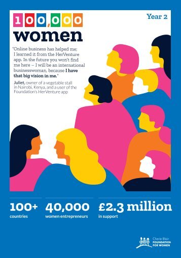 Cherie Blair Foundation for Women 100,000 Women Campaign: Year 2 Brochure