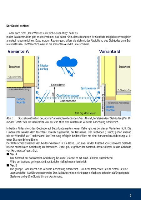 ProfiWissen Sockel im Holzbau neutral