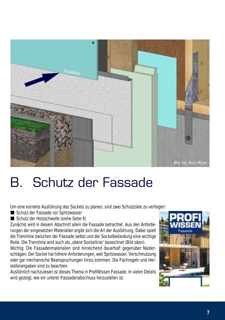 ProfiWissen Sockel im Holzbau neutral