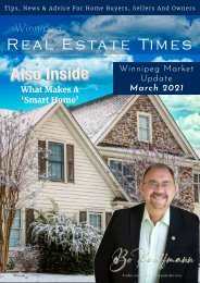 Real Estate Market Report March 2021 - Winnipeg Market Update